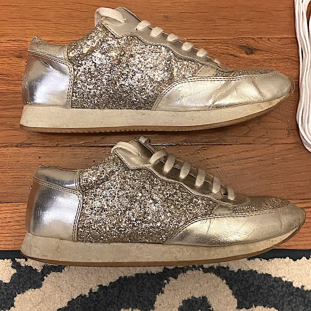 LAST CHANCE - KSNY Felicia Glitter Sneakers - Used 👟